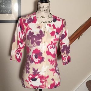 Beautiful abstract floral cardigan